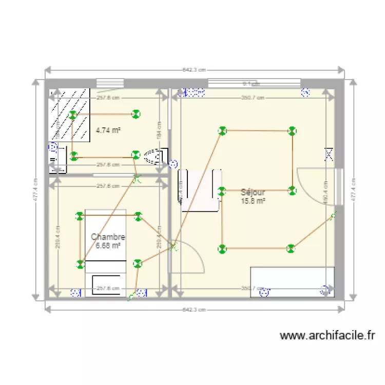Plan Appartement Blanjacquier 2. Plan de Plan Appartement Blanjacquier 2. Plan de