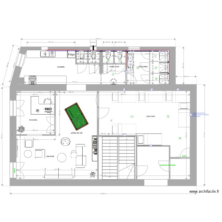 Centre hébergement touristique PROJET. Plan de 0 pièce et 0 m2