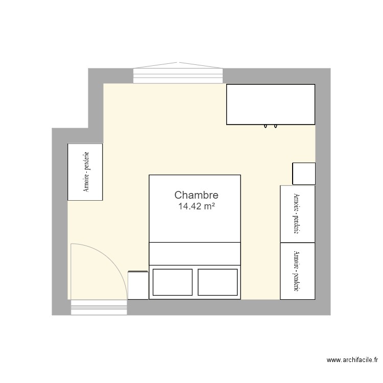 Chambre clovis 2. Plan de 0 pièce et 0 m2