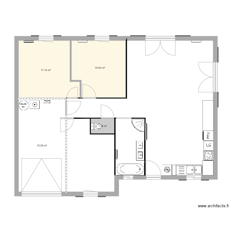Maison CAMUS 80m 1. Plan de 0 pièce et 0 m2