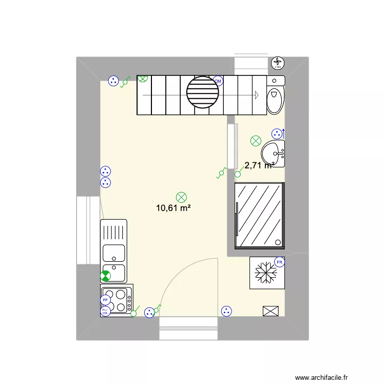 Petite maison rdc. Plan de Petite maison rdc. Plan de
