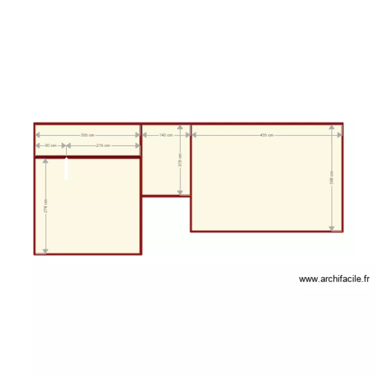 Q10 faux plafond lamelles scenario2. Plan de 