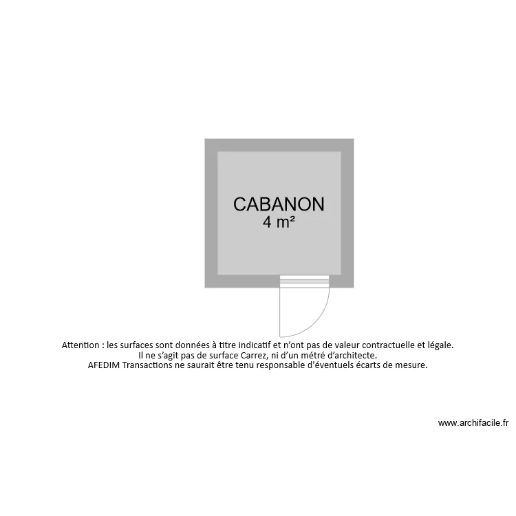 BI 7935 CABANON. Plan de 