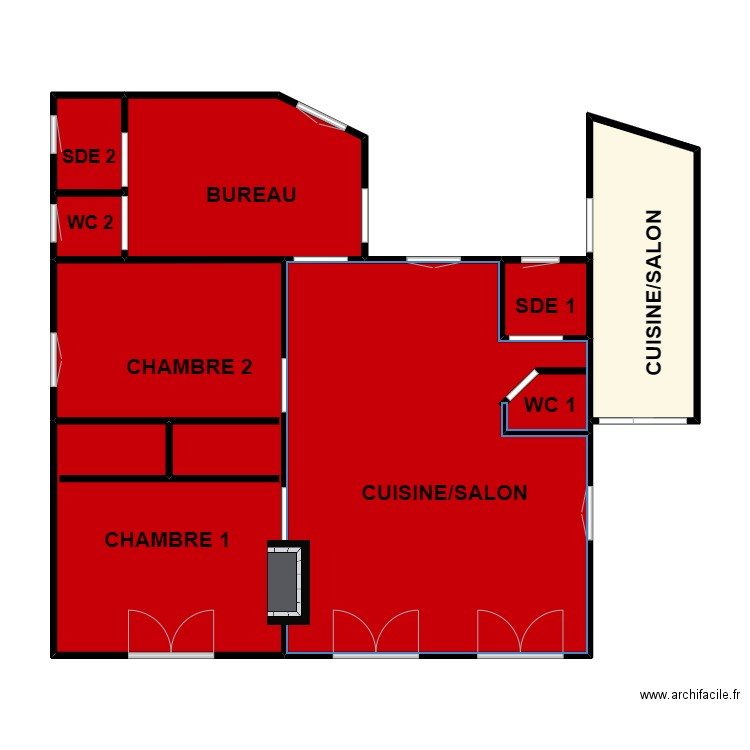 DAUDET IAD . Plan de 0 pièce et 0 m2