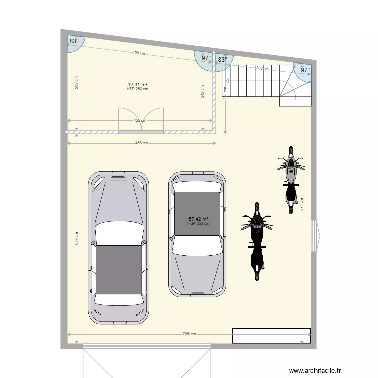 garage rdc 2. Plan de 