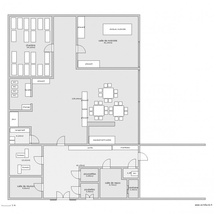 jardin d'eveil. Plan de 0 pièce et 0 m2