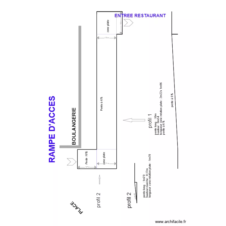 rampe acces lodge 1. Plan de 