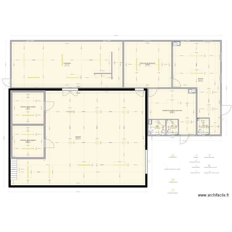 Plan Electrique. Plan de 10 pièces et 449 m2