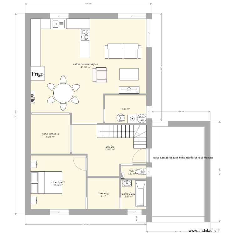 copie rdc. Plan de 0 pièce et 0 m2