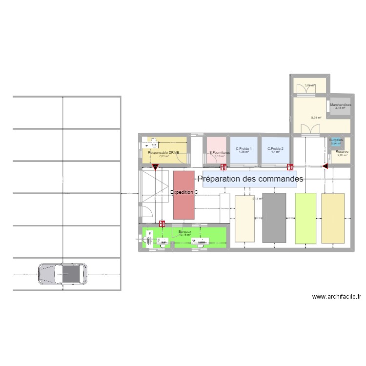 DRIVE. Plan de 11 pièces et 137 m2