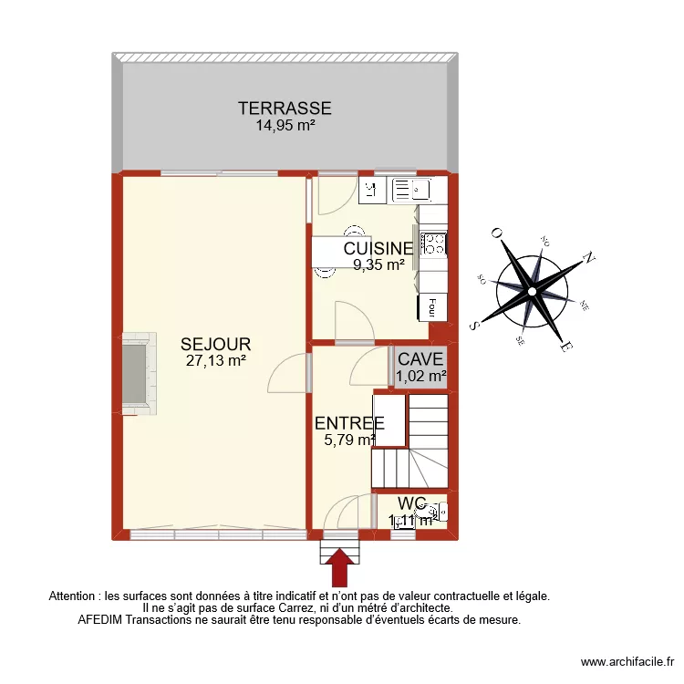 BI 9721 RDC. Plan de 