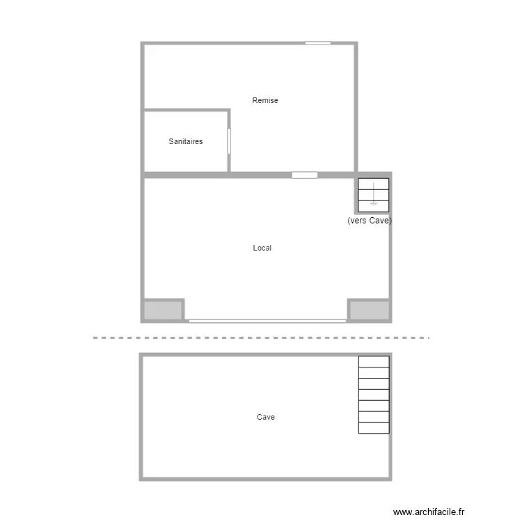 tiziri local. Plan de 