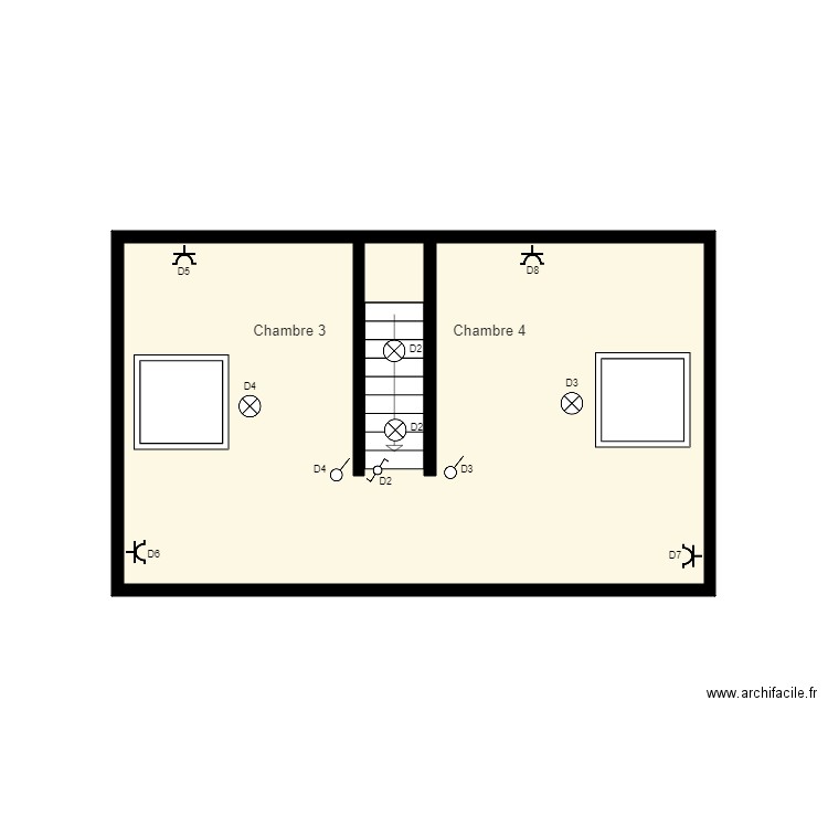 Schéma mickael 2. Plan de 2 pièces et 14 m2