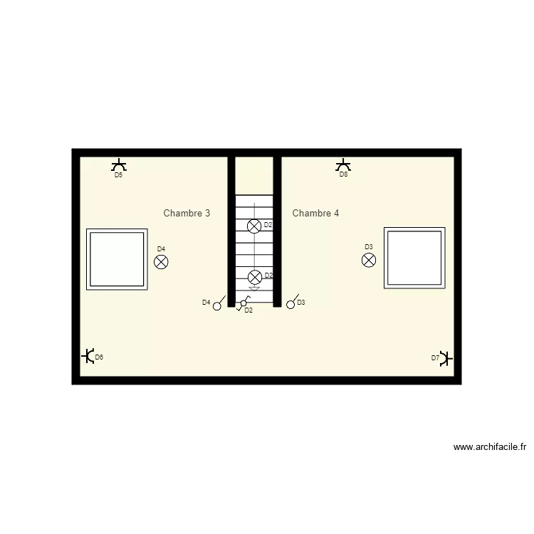 Sch&eacute;ma mickael 2. Plan de 