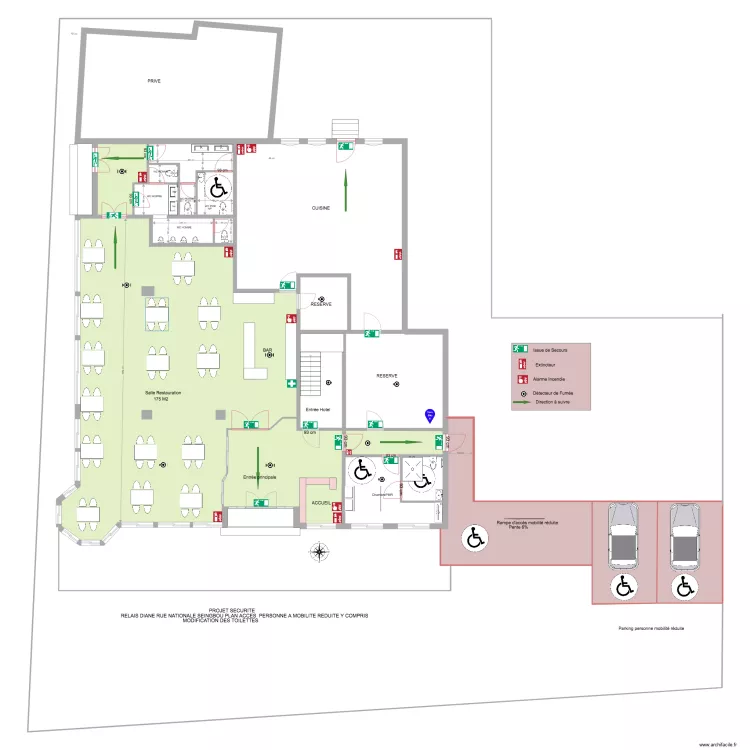 RELAIS DIANE PROJET SECURITE. Plan de 