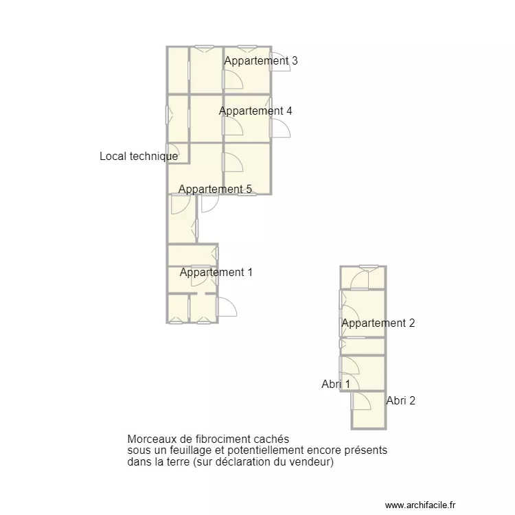 Croquis CHAMALEAU AUGEREAU. Plan de 