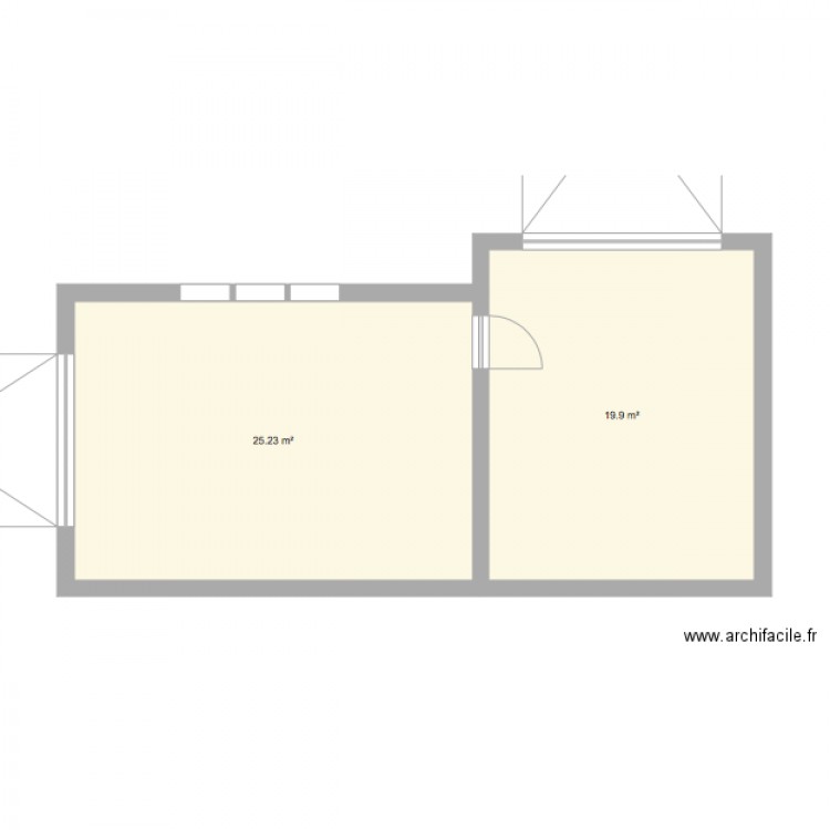 Houlgate petite maison 1er étage. Plan de 0 pièce et 0 m2