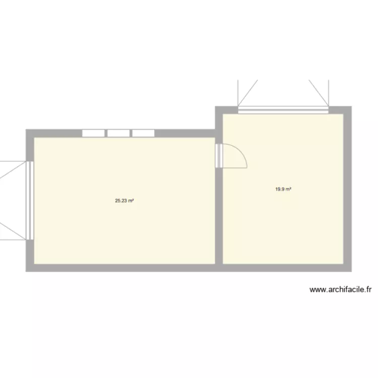 Houlgate petite maison 1er étage. Plan de Houlgate petite maison 1er étage. Plan de
