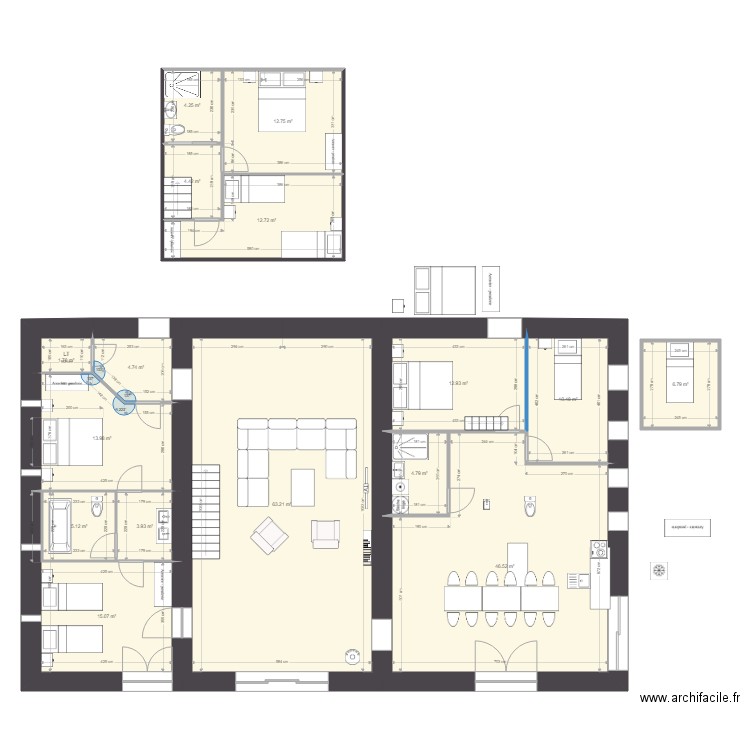 gite 13 02 2019 b. Plan de 0 pièce et 0 m2