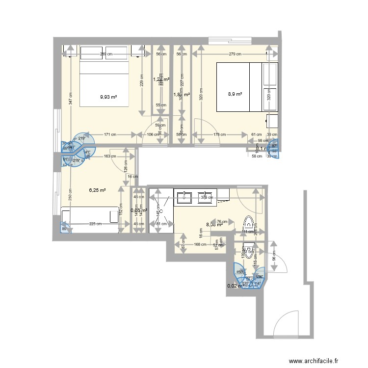 VistaRio Détail Ch et SdB. Plan de 0 pièce et 0 m2