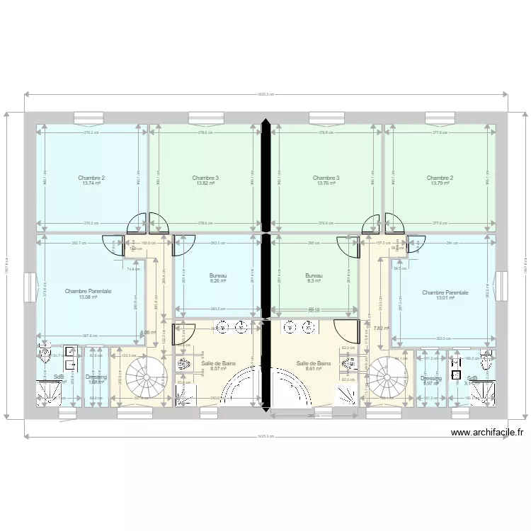 plan immeuble étage1. Plan de plan immeuble étage1. Plan de