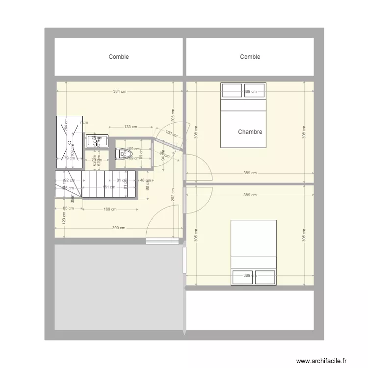 st jean de mont etage sdb 4. Plan de 