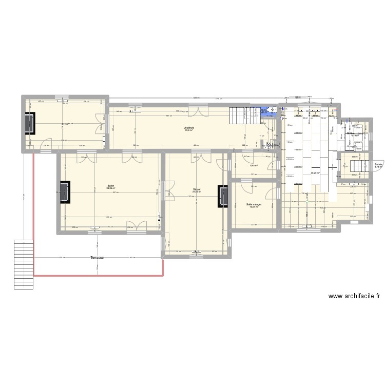 Château RDC. Plan de 0 pièce et 0 m2