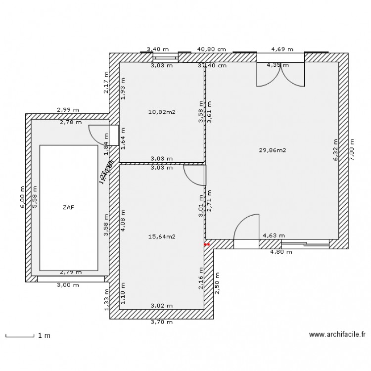 Plan RDC_Garage attenant. Plan de 0 pièce et 0 m2