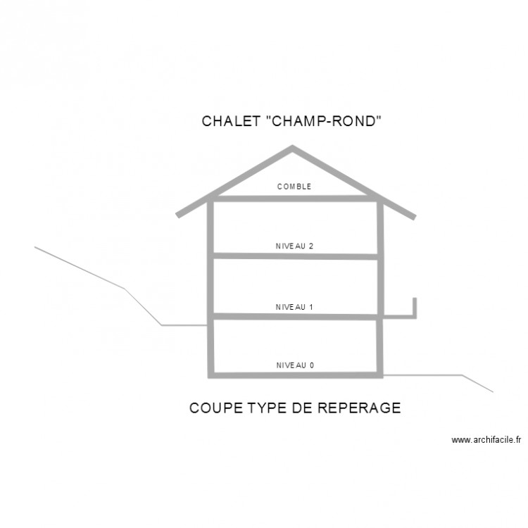 COUPE TYPE. Plan de 0 pièce et 0 m2