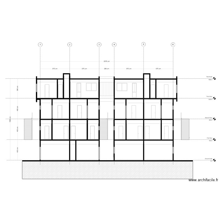 SECTION VIEW INZOZI. Plan de 0 pièce et 0 m2