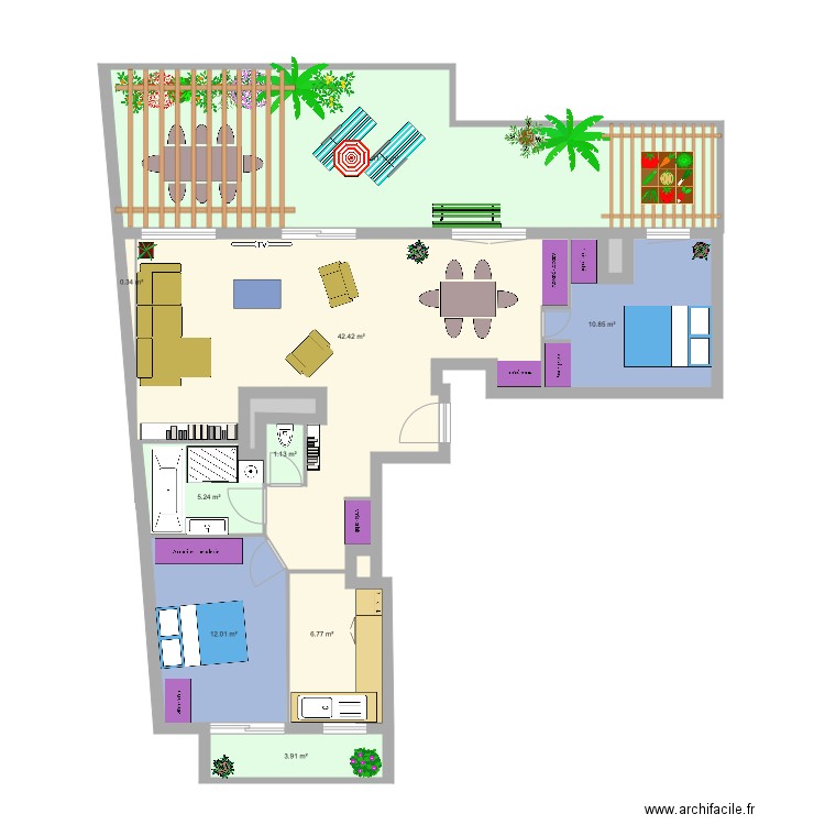 appart V5. Plan de 0 pièce et 0 m2