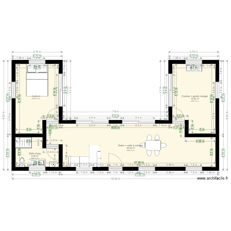Plan Maison GABLOK Plan 4 Pi ces 72 M2 Dessin Par Thenewwalkerfr Plan Maison GABLOK Plan 4 Pi ces 72 M2 Dessin Par Thenewwalkerfr