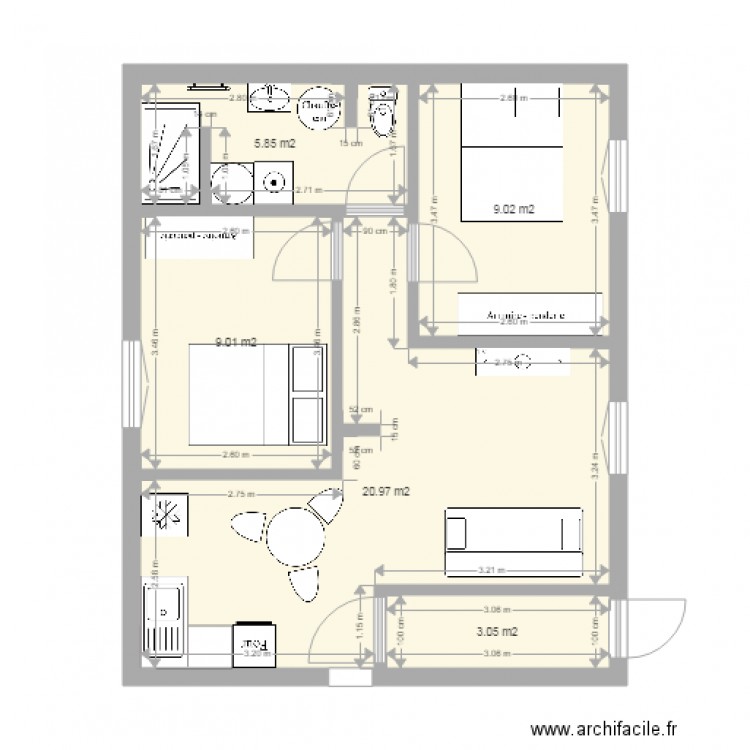 Appart Grange Juin 2017. Plan de 0 pièce et 0 m2