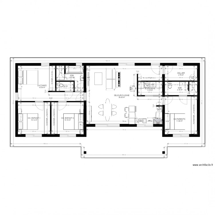 gastes final 105m2. Plan de 0 pièce et 0 m2