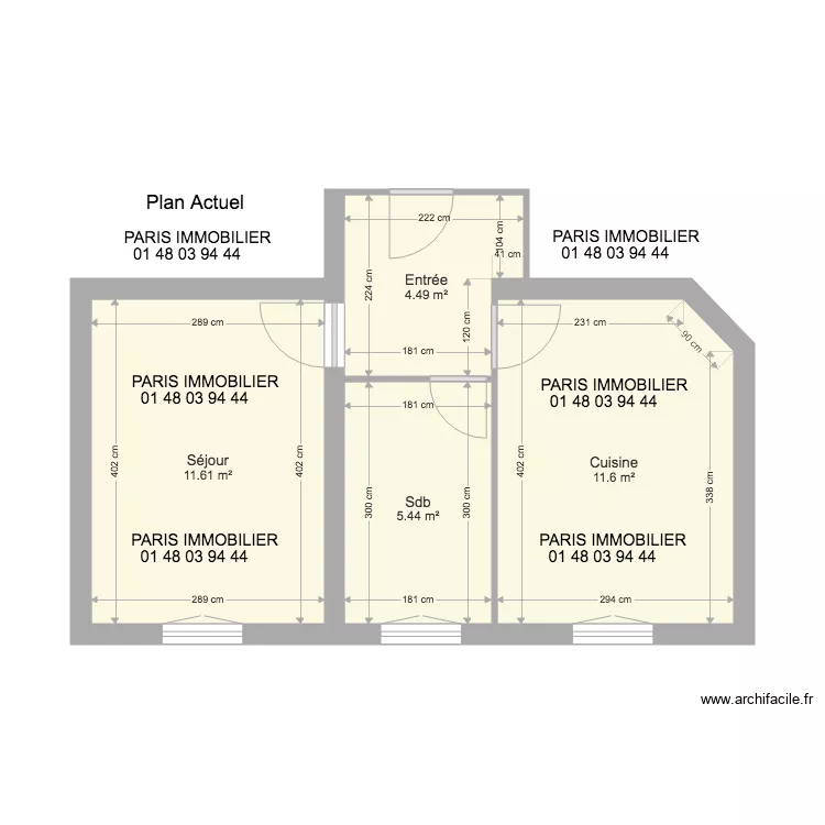 6bis  RECOLLET. Plan de 
