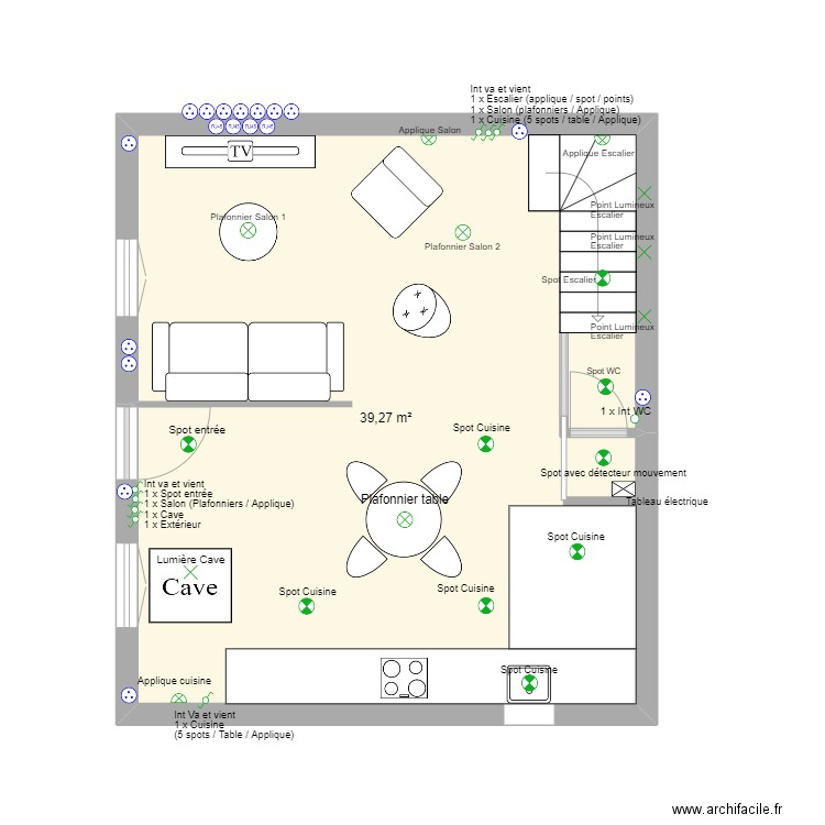 Vallon. Plan de 0 pièce et 0 m2