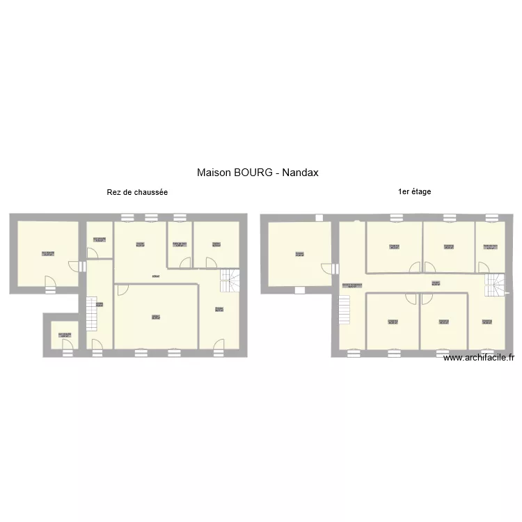 BOURG Nandax. Plan de BOURG Nandax. Plan de