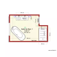 Salle de bain 1 &eacute;tage P&eacute;ri