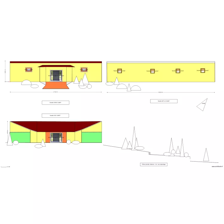 IMPLANTATION GITE BOSSA. Plan de 