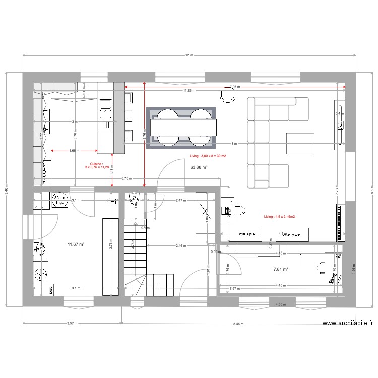 radoux. Plan de 0 pièce et 0 m2