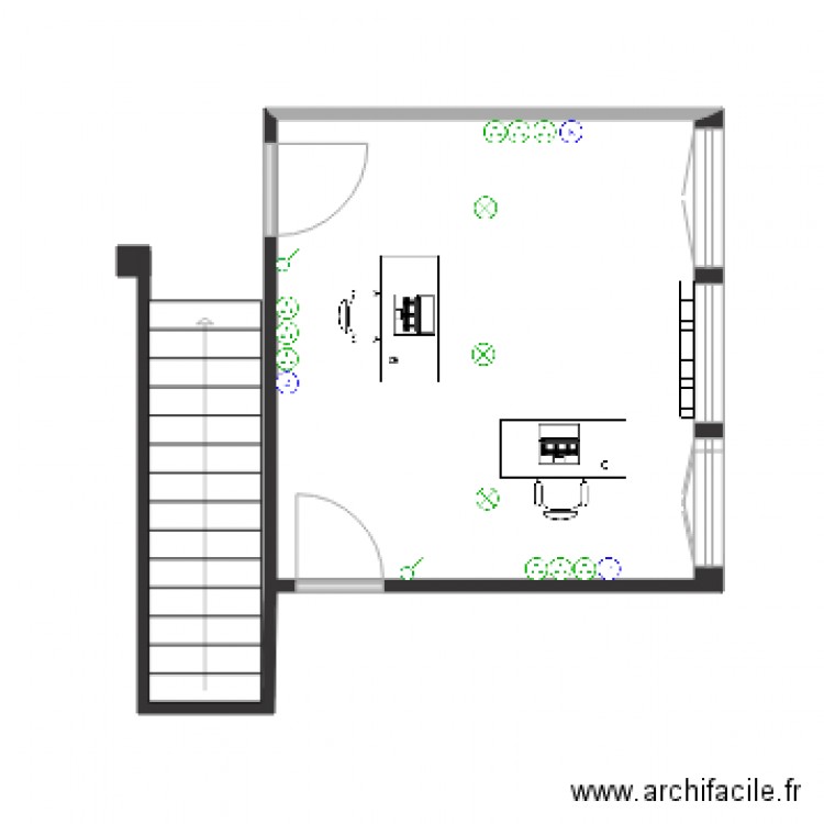 BUREAUX 1. Plan de 0 pièce et 0 m2