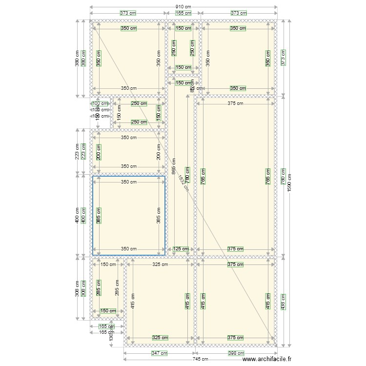PLAN D'IMPLANTATION. Plan de 0 pièce et 0 m2