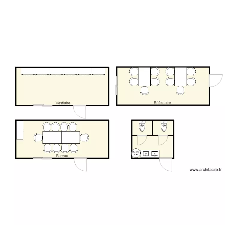 plan chantier Santos Pierre B&eacute;nite. Plan de 