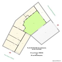 octave tierce PLAN DE MASSE des bâtiments rez de chaussée
