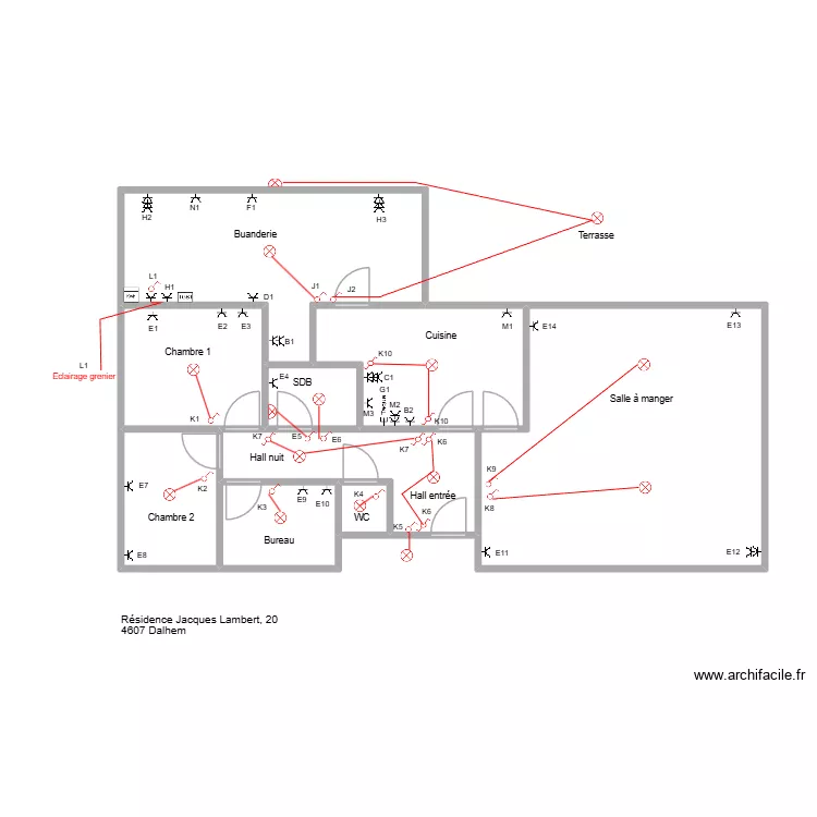 Papa Fabrice Bloom (Dalhem). Plan de 0 pièce et 0 m2