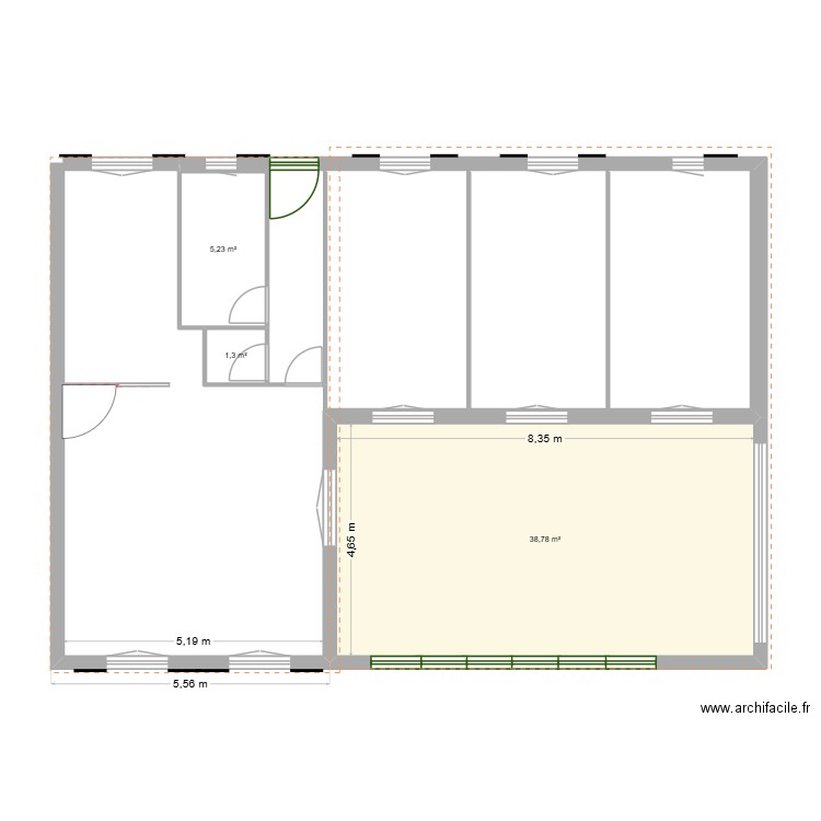 ILE DE RE 3. Plan de 3 pièces et 45 m2