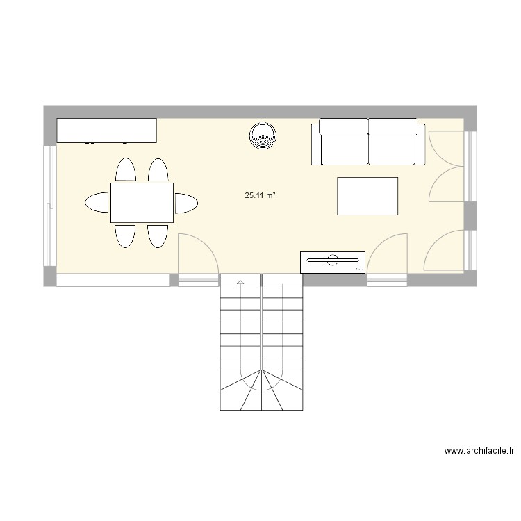 séjour maison. Plan de 0 pièce et 0 m2