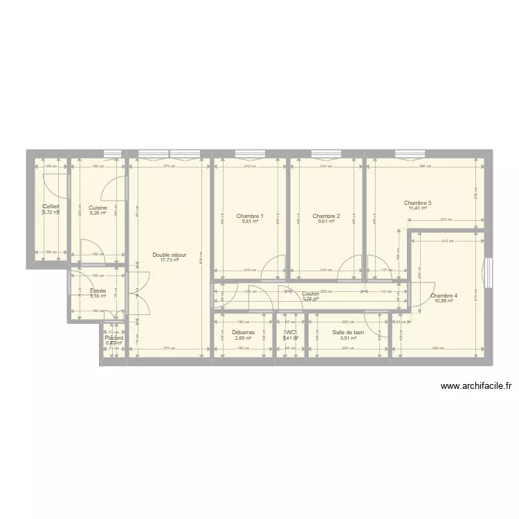 Appartement Mantes la Jolie st roch. Plan de 