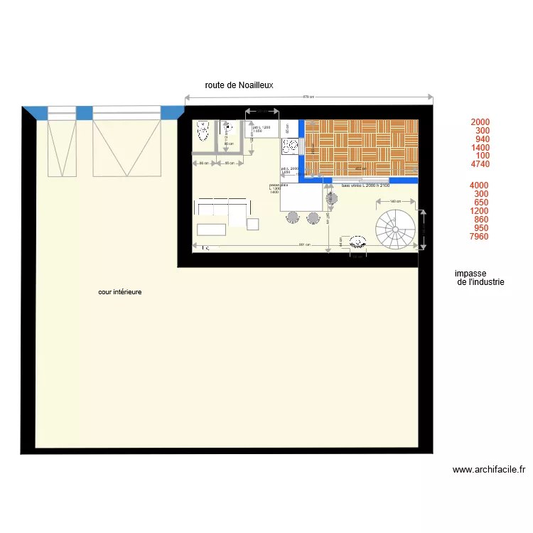 CAILLOUX ETAGE . Plan de 