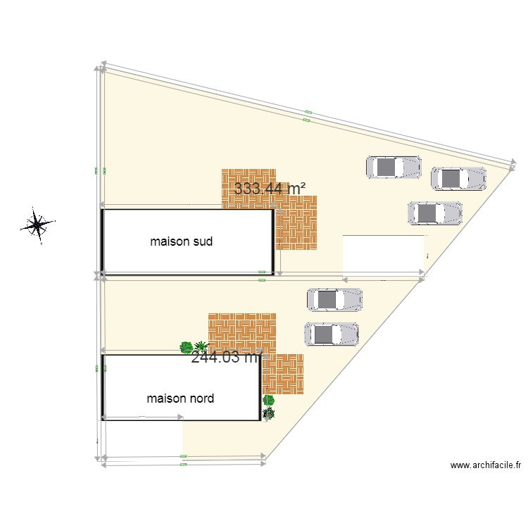 division terrain 2. Plan de 0 pièce et 0 m2